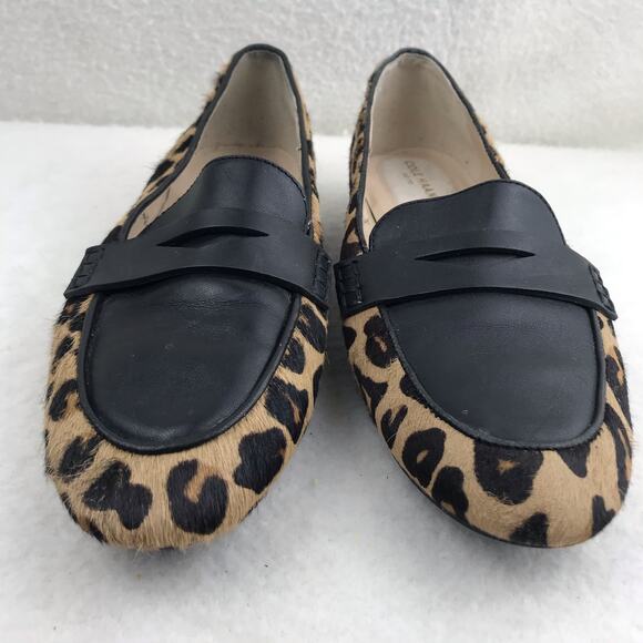 COLE HAAN Go To Grand 360 Women's Leopard Print Leather Slip-On Loafers Size 8B - Picture 3 of 13